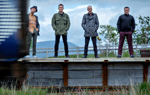 Ewen Bremner, Ewan McGregor, Johnny Lee Miller e Robert Carlyle in T2 - Trainspotting 2