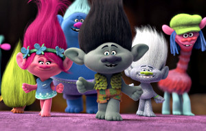 Una scena di Trolls