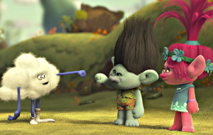 Una scena di Trolls