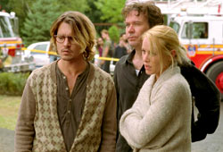 Johnny Depp, Timothy Hutton e Maria Bello