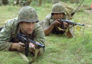 NIcolas Cage in una sccena di Windtalkers