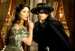Catherine Zeta-Jones e Antonio Banderas in The Legend of Zorro